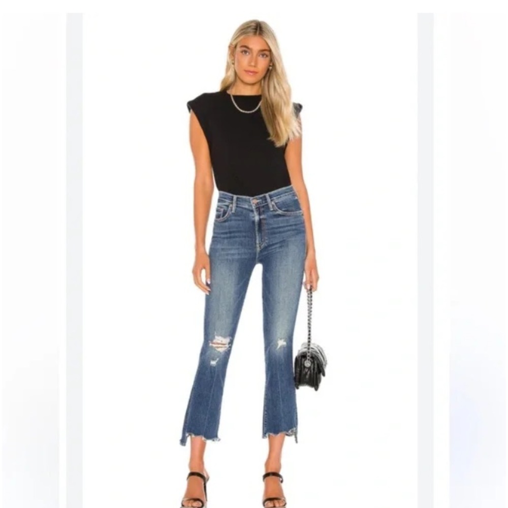 MOTHER The Insider Crop Step Fray Jeans